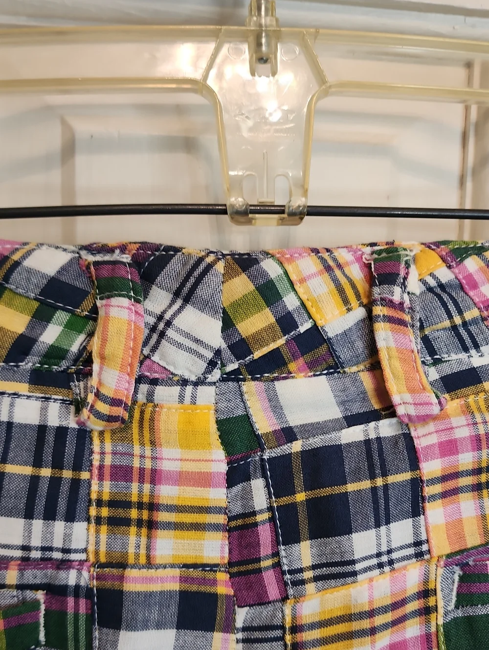 Tailor New York Madras Quilt Plaid Golf, Any Occcasion Pants, Pink, Green, Navy - Picture 8 of 12